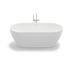 ZN BAÑERA EXENTA NUKURU MATE BLANCA 170X80 CM
