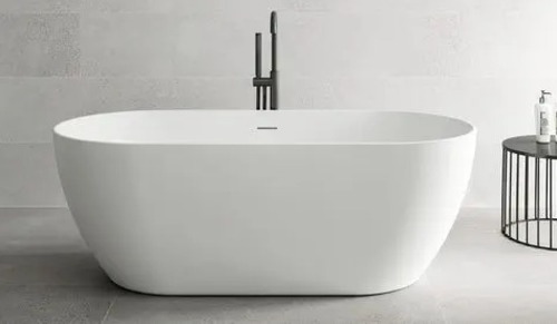 ZN BAÑERA EXENTA NUKURU MATE BLANCA 170X80 CM