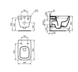 ID INODORO SUSPENDIDO ILIFE B FIJACION OCULTA