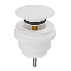 Válvula click-clack  Top universal redonda blanco