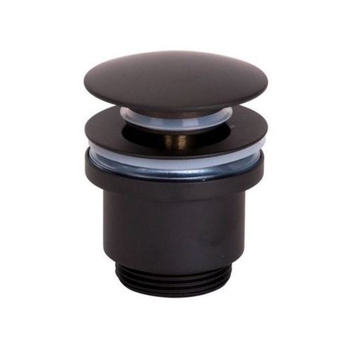 Válvula click-clack  Top universal redonda negro