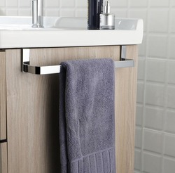 OXM TOALLERO LATERAL A MUEBLE 36 CM CROMO