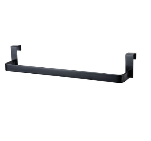 OXM TOALLERO LATERAL A MUEBLE 36 CM NEGRO MATE